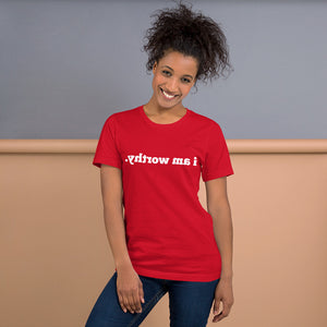 Open image in slideshow, I AM WORTHY Mirror Affirmation Tee (Unisex, 15 COLORS!)
