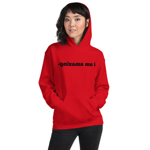 Open image in slideshow, I AM AMAZING Mirror Affirmation Hoodie (Black Text) - 10 COLORS!
