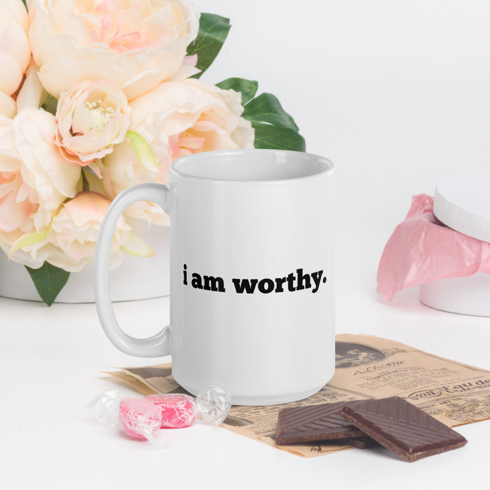 I AM WORTHY mug (2 Sizes)
