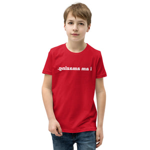 Open image in slideshow, I AM AMAZING Mirror Affirmation Tee (Youth, Short-Sleeve) - 10 COLORS!
